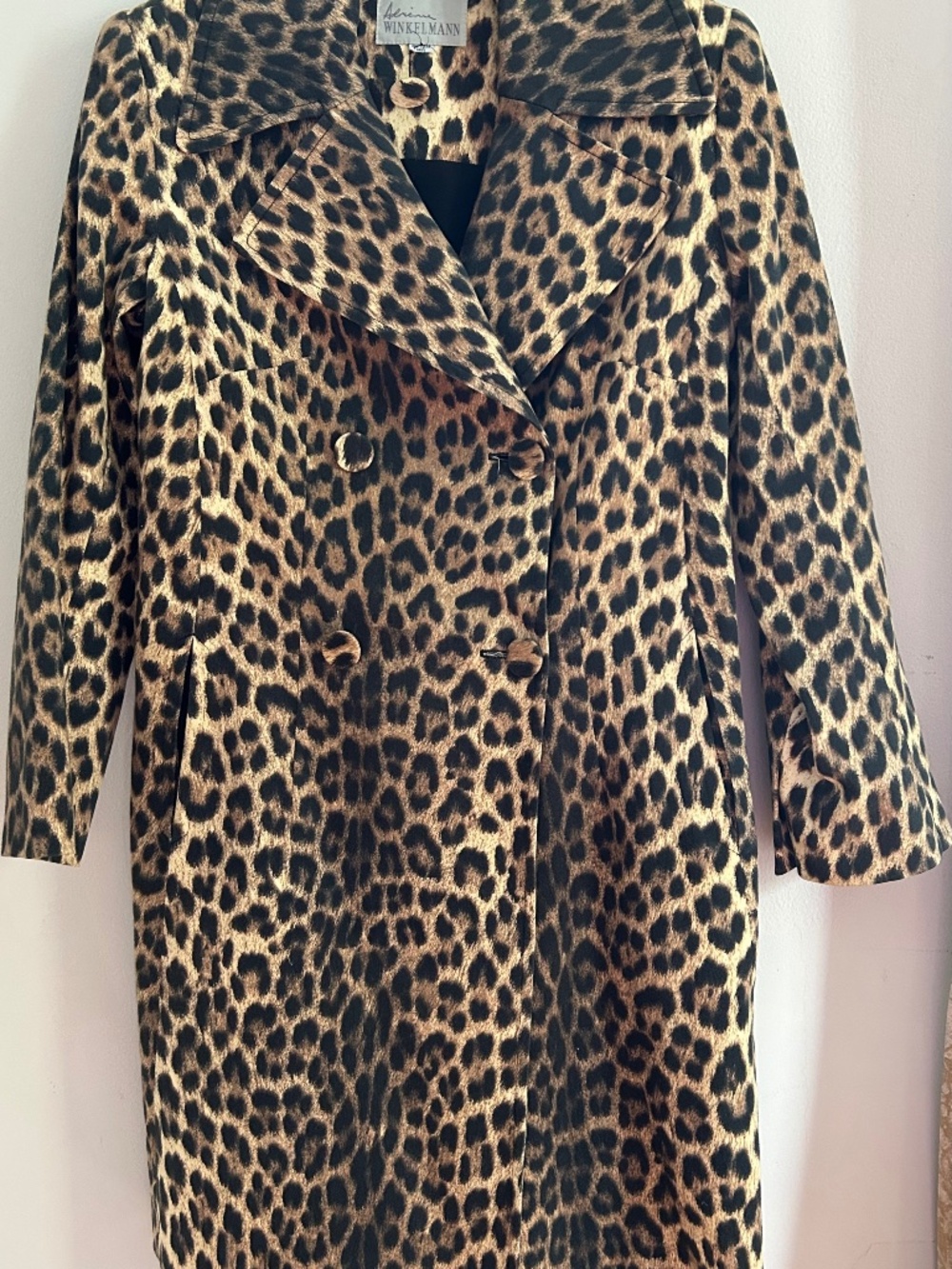 Vintage Leopard Print Trench Coat  Adrienne Winkelmann